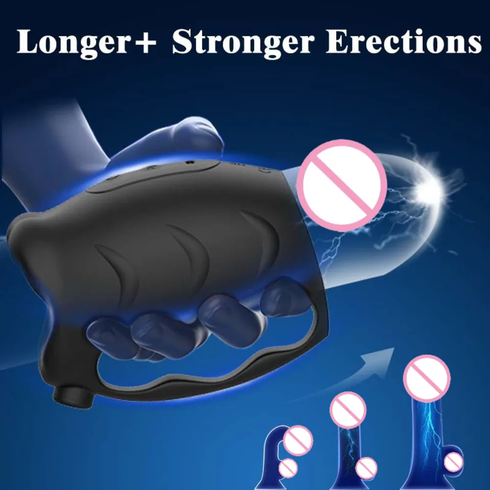 Masseur de Prostate vibrant manchon de pénis anneau de coq prolongateur de pénis vibrateur Stimulation jouet sexuel adulte pour hommes retarder l'éjaculation