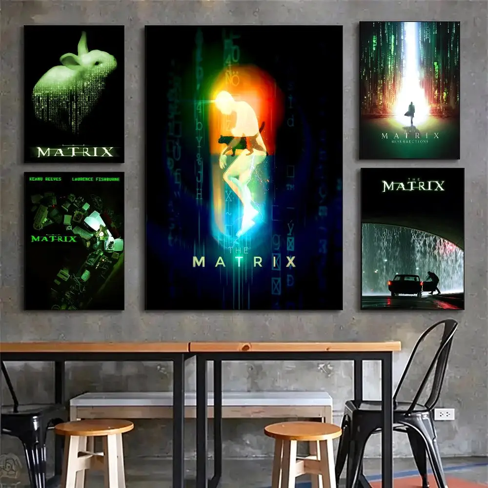 Movie The Matrix Poster HD Printing Vintage Luxe Home Decor Wall Art for The Living Rooms Entryways Gift