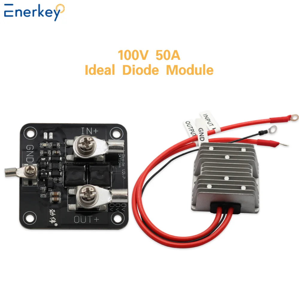 Enerkey Ideal Diode 100V 50A 0.75mΩ Sufficient Current Photovoltaic Solar Base Station Industrial Control Redundancy Switching