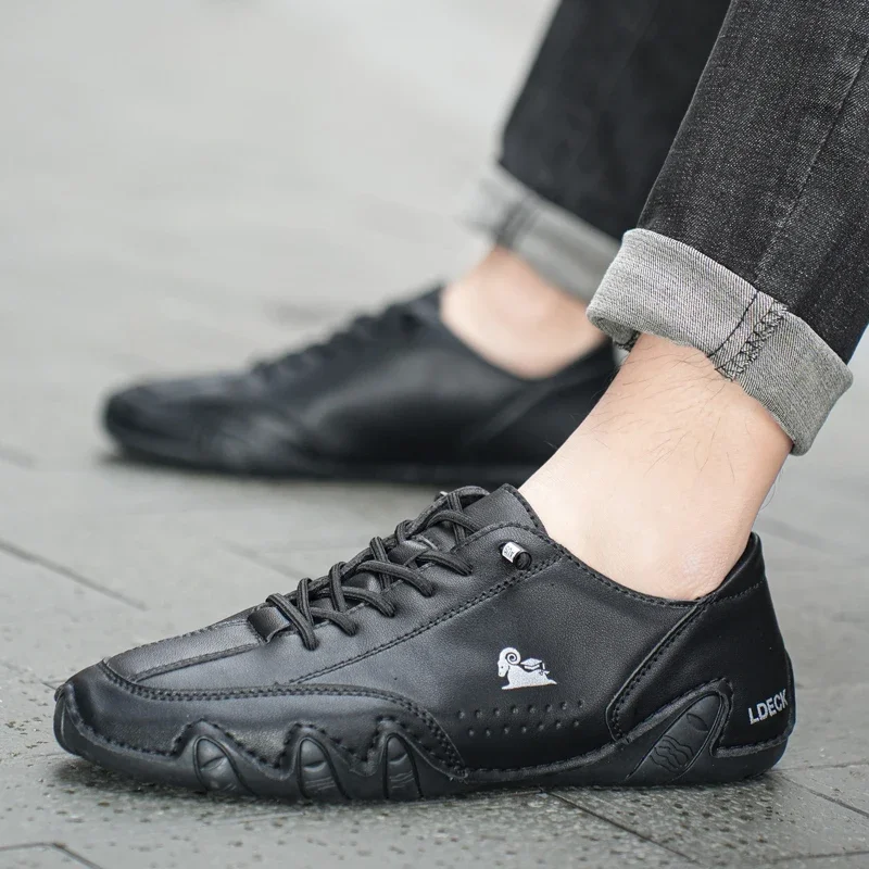 Men's Boots Leather Four Season Casual Sports Shoes Fashionable Handmade High-quality Loafers Outdoor Luxury Italian Footwear