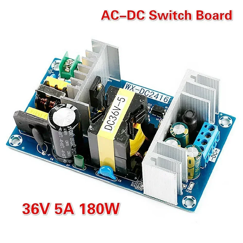 AC 110V-260V to DC 36V 5A 180W Switch Power Board DC36V Isolated Power Supply Board DC2416 High-Power AC-DC Power Supply Module