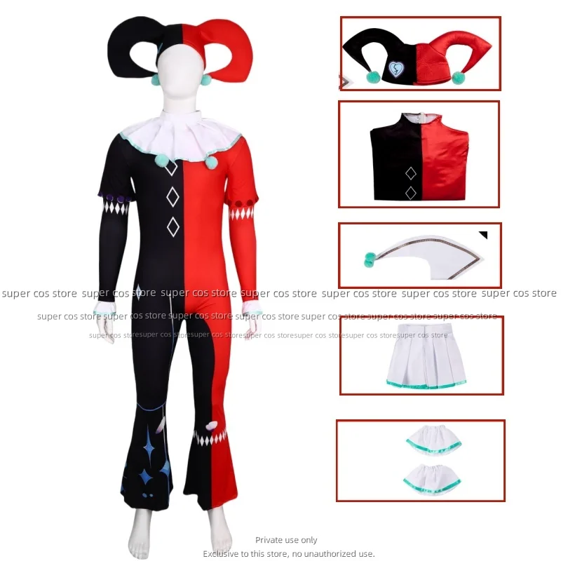 

Косплей Костюм Eggy Party Призрак Клоун/Жуткий Клоун Забавный/Гуфи Сценический Наряд