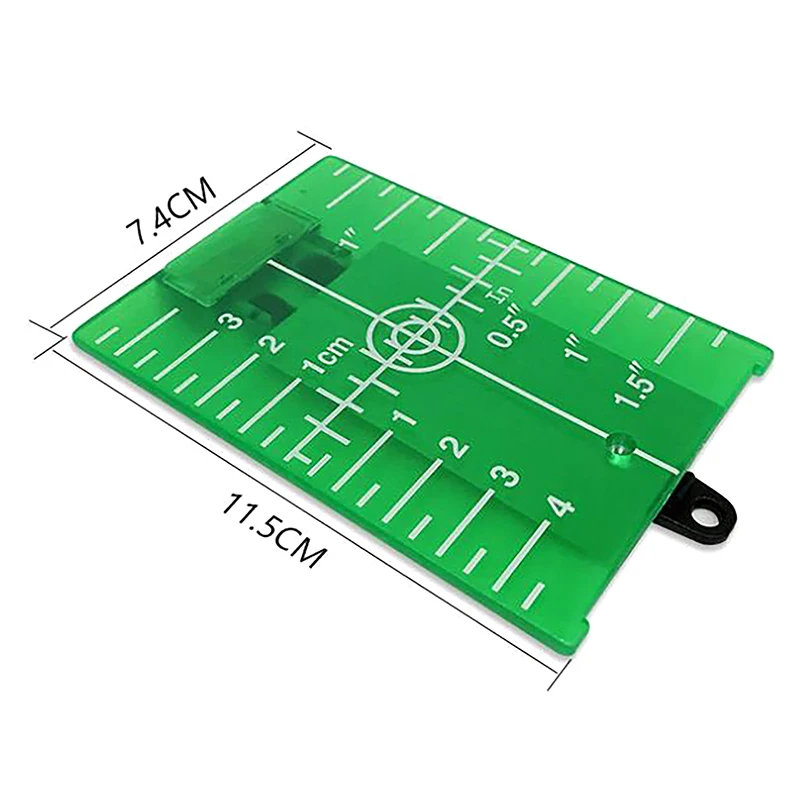 11.5cmx7.4cm Inch/cm Laser Target Card Plate For Green/Red Laser Level Suitable For Line Lasers