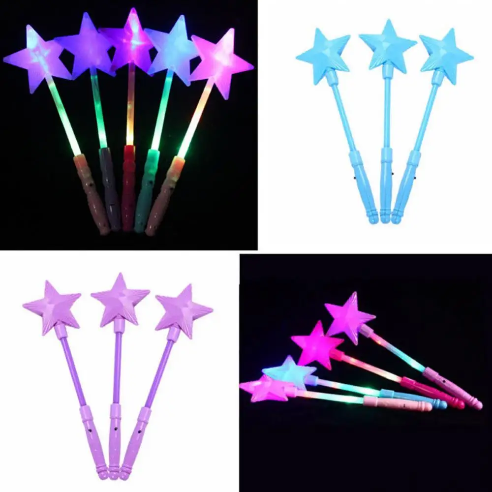 Luminous Star LED Glow Stick, Magic Glowing, Piscando Light Up Wand, Concerto Toy, Festa de Aniversário, Decoração de Casamento