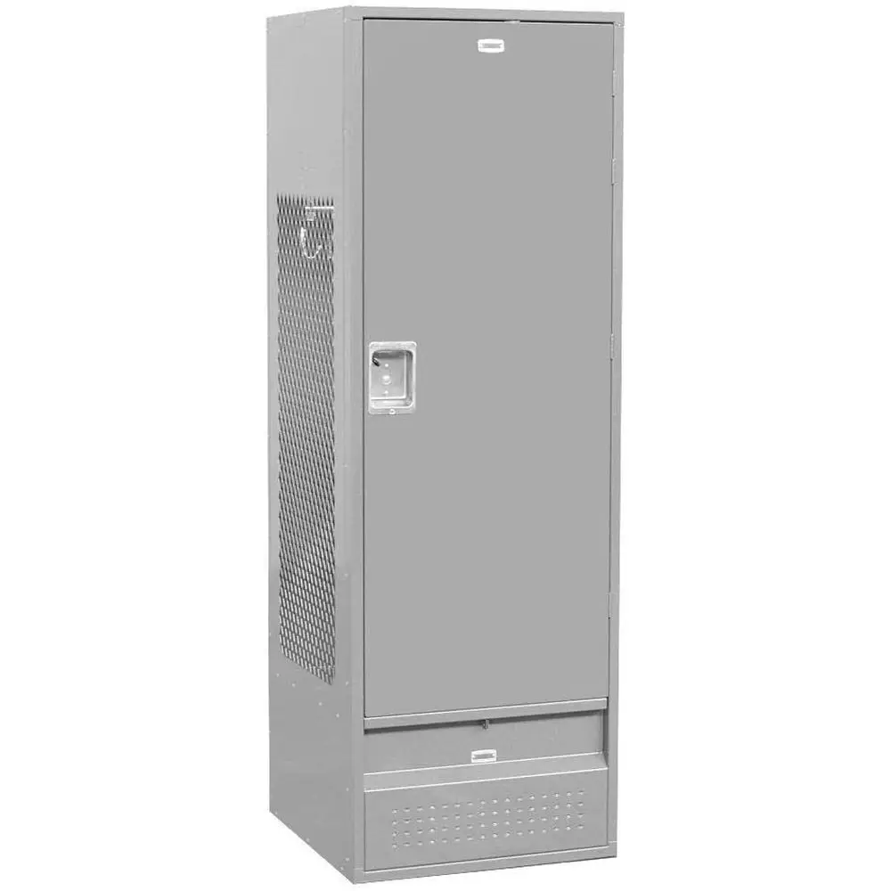 

71024GY-olid Door 6-eet High 24-Inch Deep Unassembled Stand Gear Metal Locker, Gray