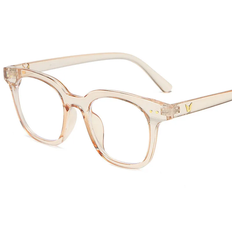 Fashion Trendy Eye Glasses for Men Frames Square Shape Anti Blue Light Computer Glasses Men Big Size Women Eyeglass