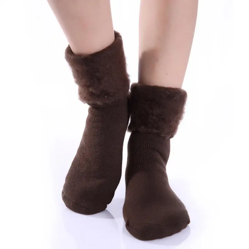 Unisex Warm SKI Socks Extra Thick Cotton Thermal Socks Soft Warm Winter Stocking Lolita Home Sleep Floor Socking Solid Socks