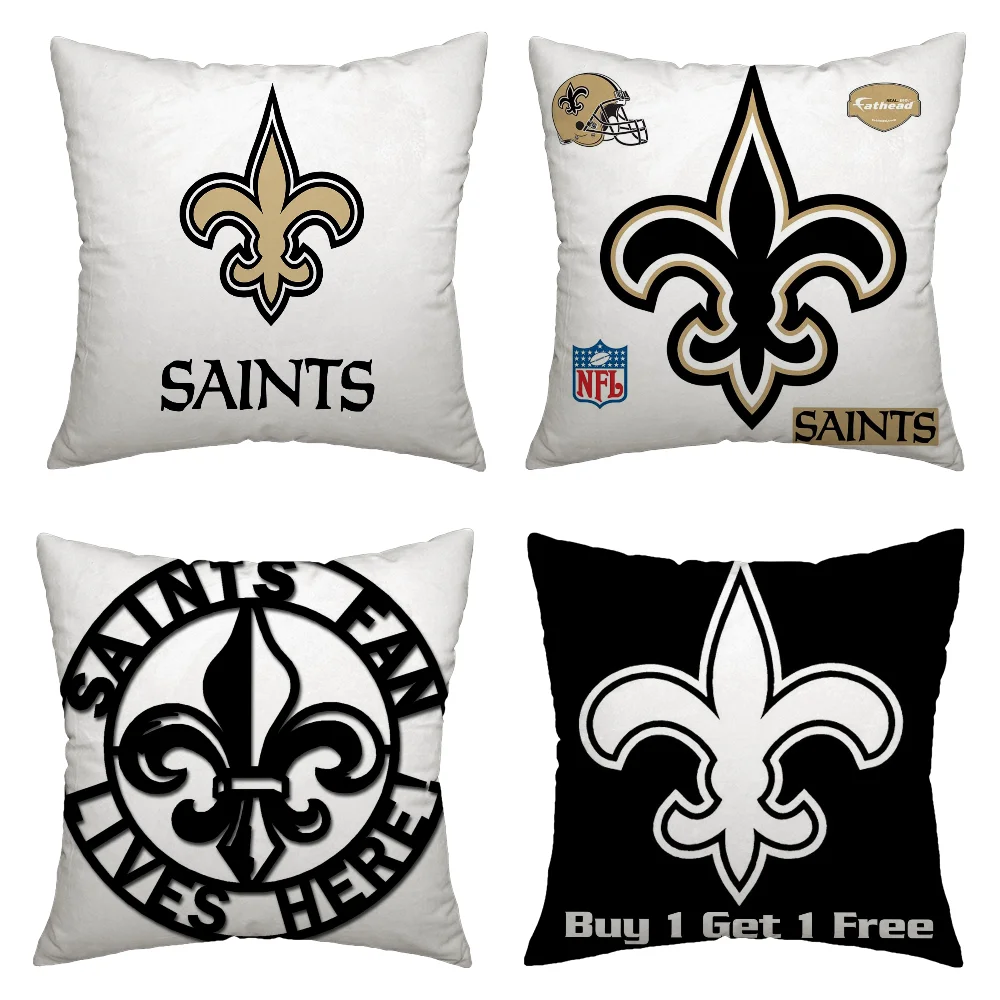 Home and Decoration New Orleans Saints Pillow Cover Luxury Living Room Decoration Decorative Pillows for Sofa Cushion Covers