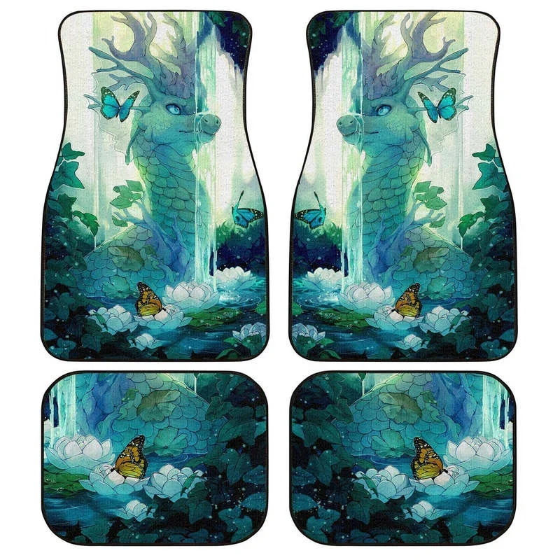 Fairy Dragon Car Floor Mats Custom Car Accessories 4PCs Pack