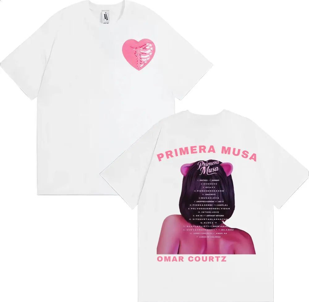 عمر كورتز بريميرا موسى ألبوم جولة ميرش تي شيرت الرجال النساء شارع العليا موضة الاتجاه تي شيرت الراحة القطن المتضخم تي شيرت #3