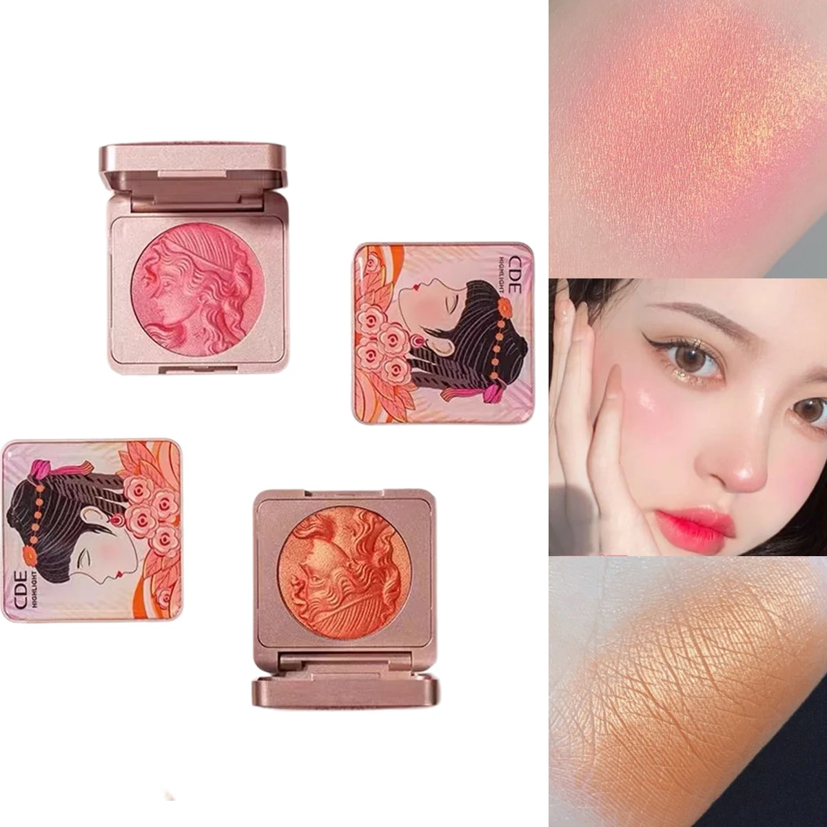 

CDE Natural Blush Long Lasting Pink Orange Shades Fine Shimmer Face Makeup Nude Look Brighten Skin Trending 2025