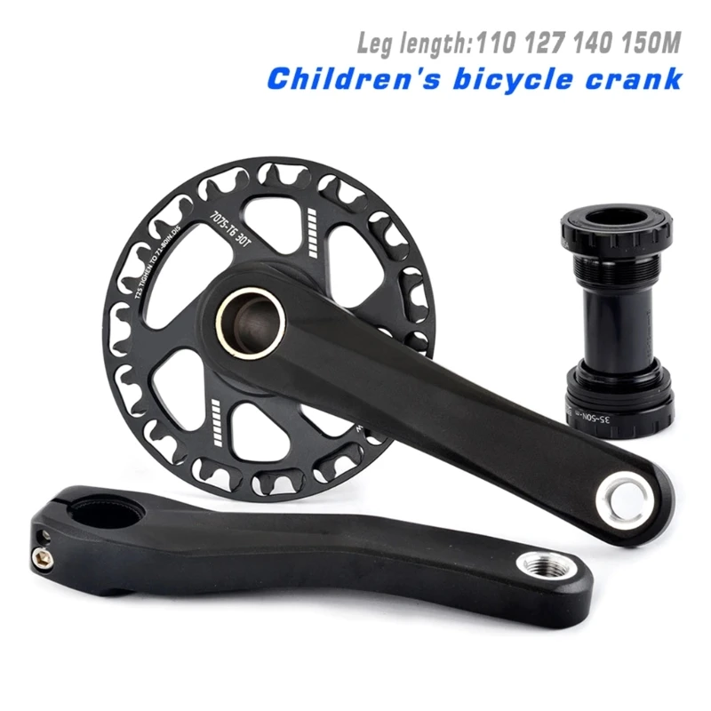 مجموعة كرنك المغزل المتانة من سبائك النوع الثقيل للدراجات مجموعة كرنك متعددة الحجم للأطفال لركوب الدراجات