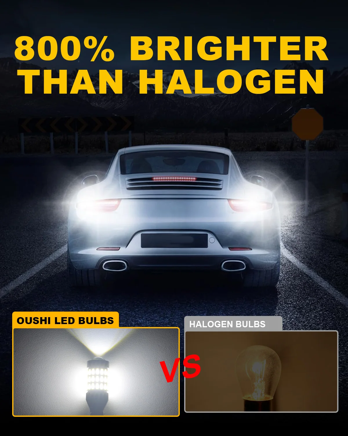 OUSHI W16W T15 921 Led لمبة الضوء العكسي، Canbus خالية من الأخطاء 12 فولت 24 فولت 6500 كيلو زينون أبيض 4000 لومن 912 904 906 Led احتياطية الضوء #2