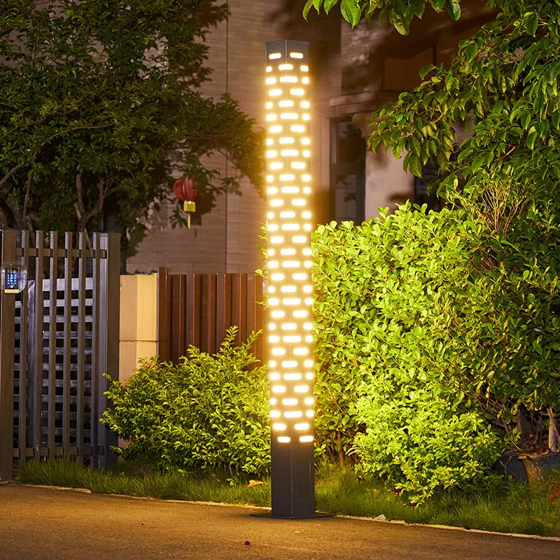 Lawn floor lamp New Chinese garden villa aluminum profile community street lamp Outdoor landscape lamp
