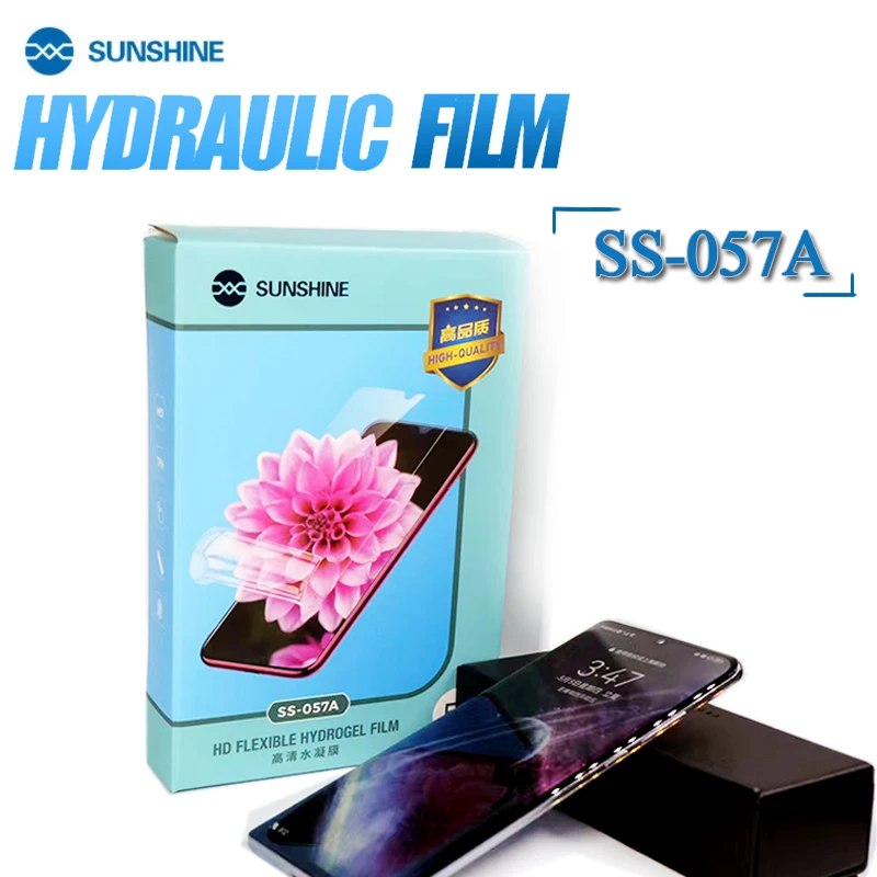 Imagem -06 - Sol Ss057a Filme de Hidrogel Flexível para Ss890c Máquina de Corte de Filme Automático Tela do Telefone Móvel Filme Frontal Corte 100 Peças Mais Novo