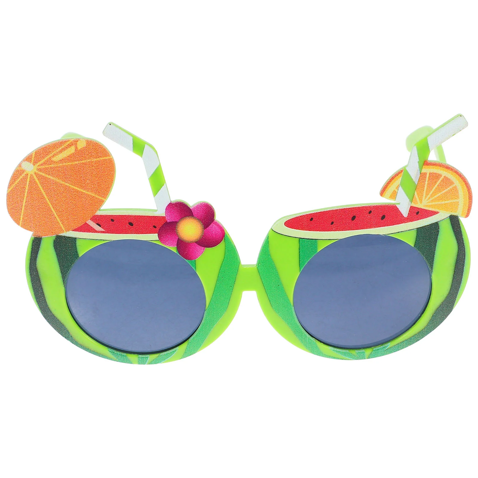 1 Hawaiian Flair Sunglasses Beach Party Props Novelty Plastic Dolls Luau Fun Decorations Funny Photo Booth Accessories