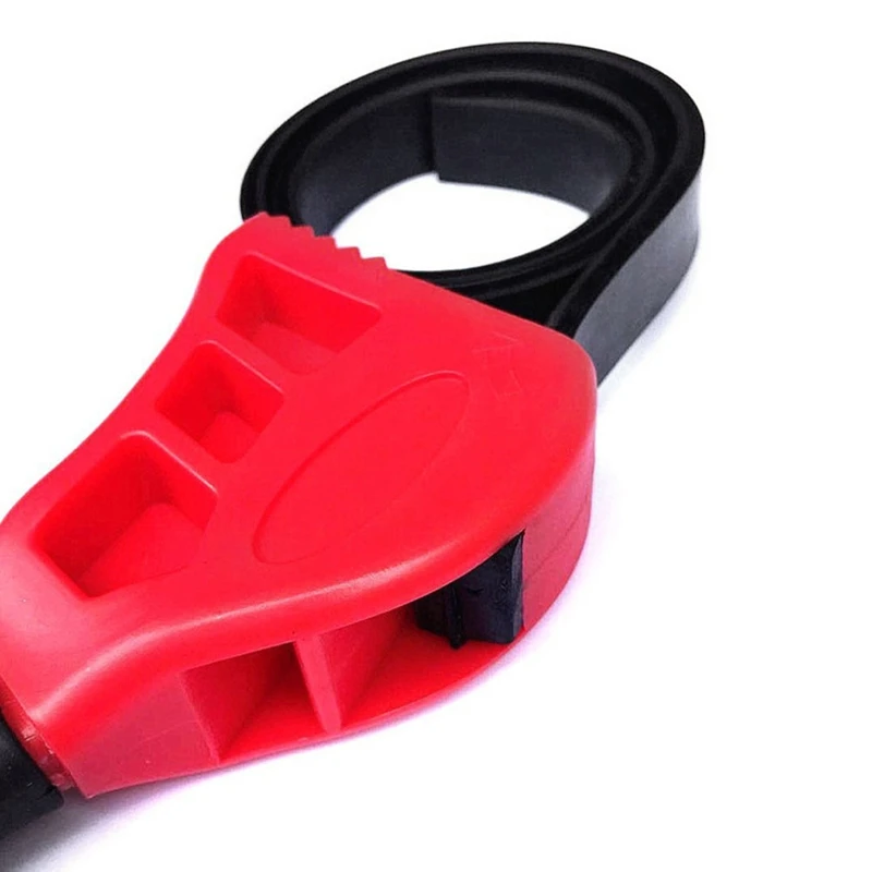 2PCS 6In 8In Belt Wrench Oil Filter Puller Strap Spannerchain Oil Filter Cartridge Disassembly Tool Oil Filter Wrench