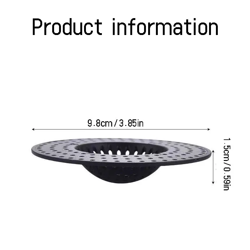 فلتر سيليكون لتصريف أرضية الحمام ، فلتر المجاري ، مانع الانسداد ، منزلي ، سهل التنظيف ، حوض واحد