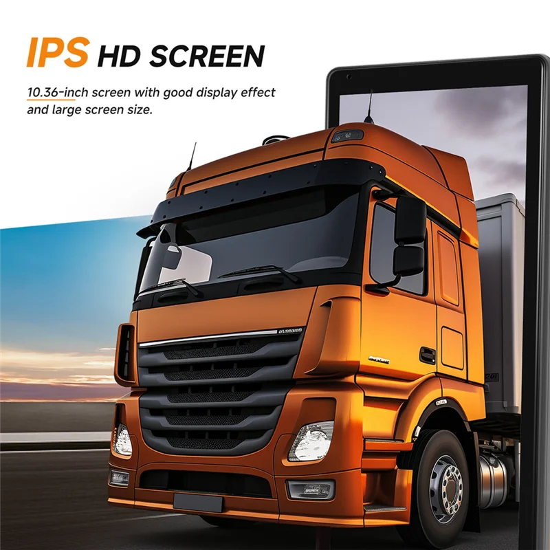 Classy-10.36Inch Car Side View Vertical Monitor For Truck Bus Rearview Mirror Touch Screen 2 Channel DVR IP68 Recorder