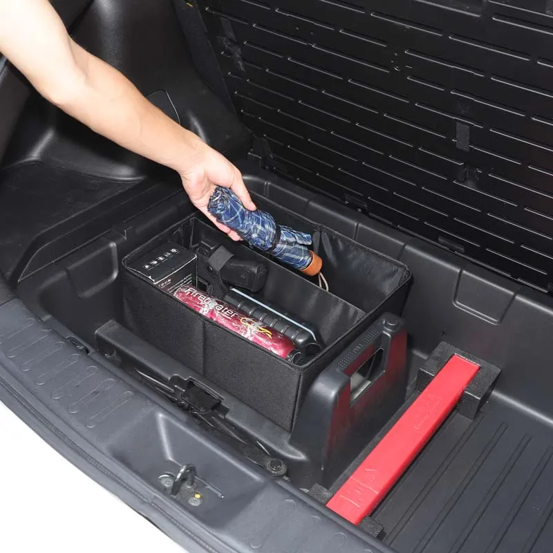 

For Nissan Juke F15 2011-2019 Car Oxford Cloth Large Storage Bag Car Trunk Bottom Tool Organizer Storage Box Car Accessories