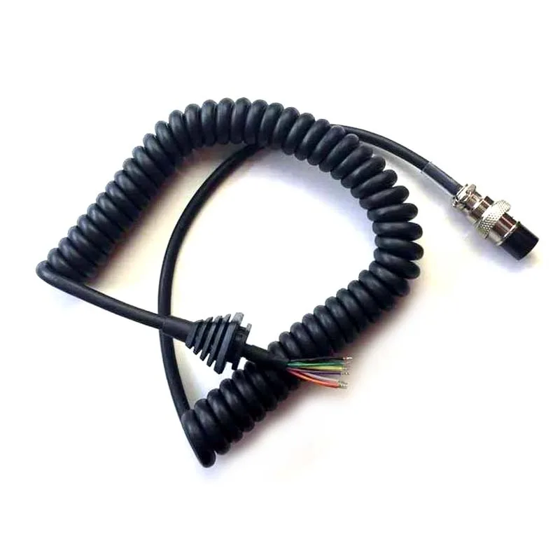 Replacement Handheld Speaker 8 Pin PTT Mic Microphone Cable For Alinco Radio EMS-57 EMS-53 DR-03T DR-06T DR635 DR620 DR435 Radio