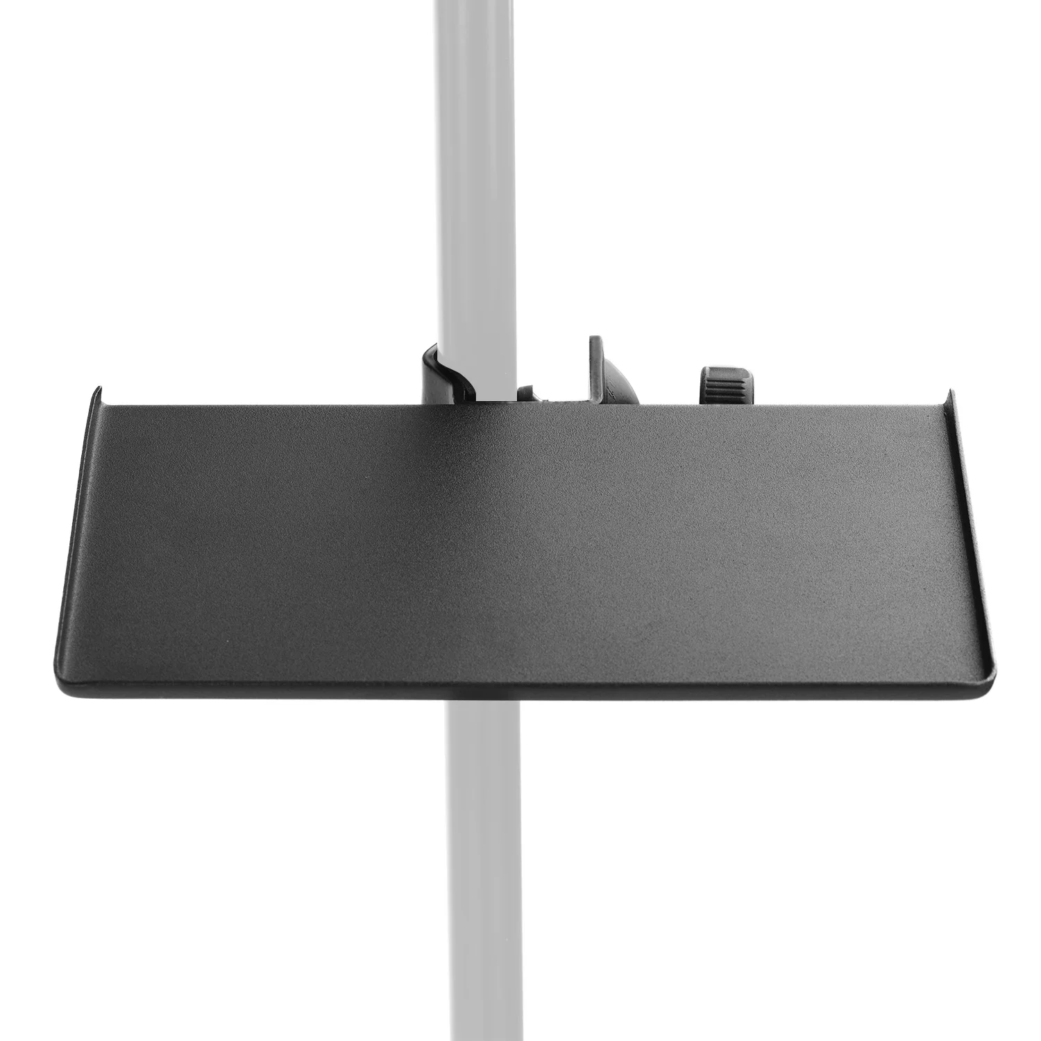 Universal Microphone Stand Black Stand Clamp-on Tray Metal Material  with Mounting Clamp  for Placing sound card Headphone