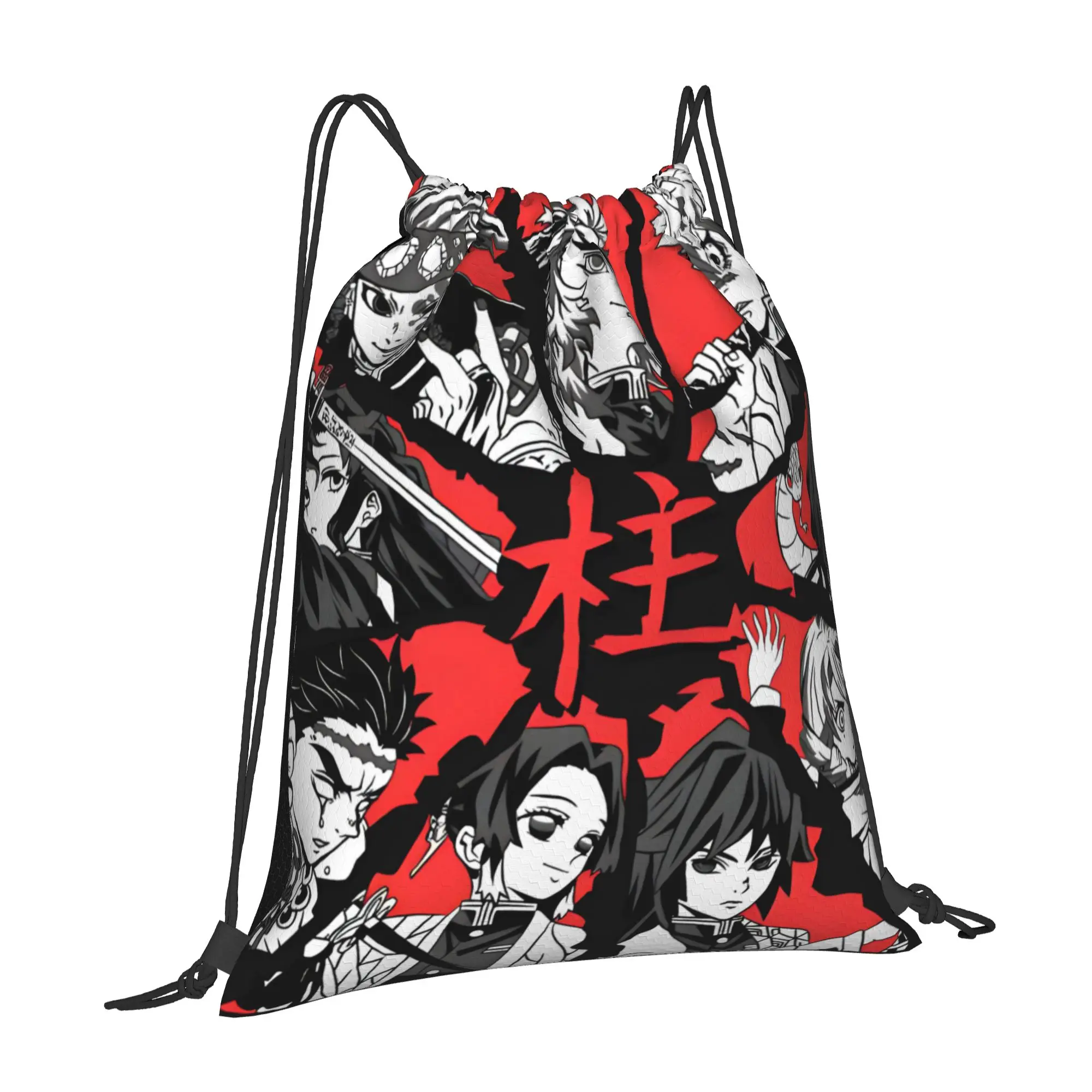 1 pc Hashira Collection Demon Slayer Anime Drawstring Bags Gym Storage Backpack School Shoe Bag