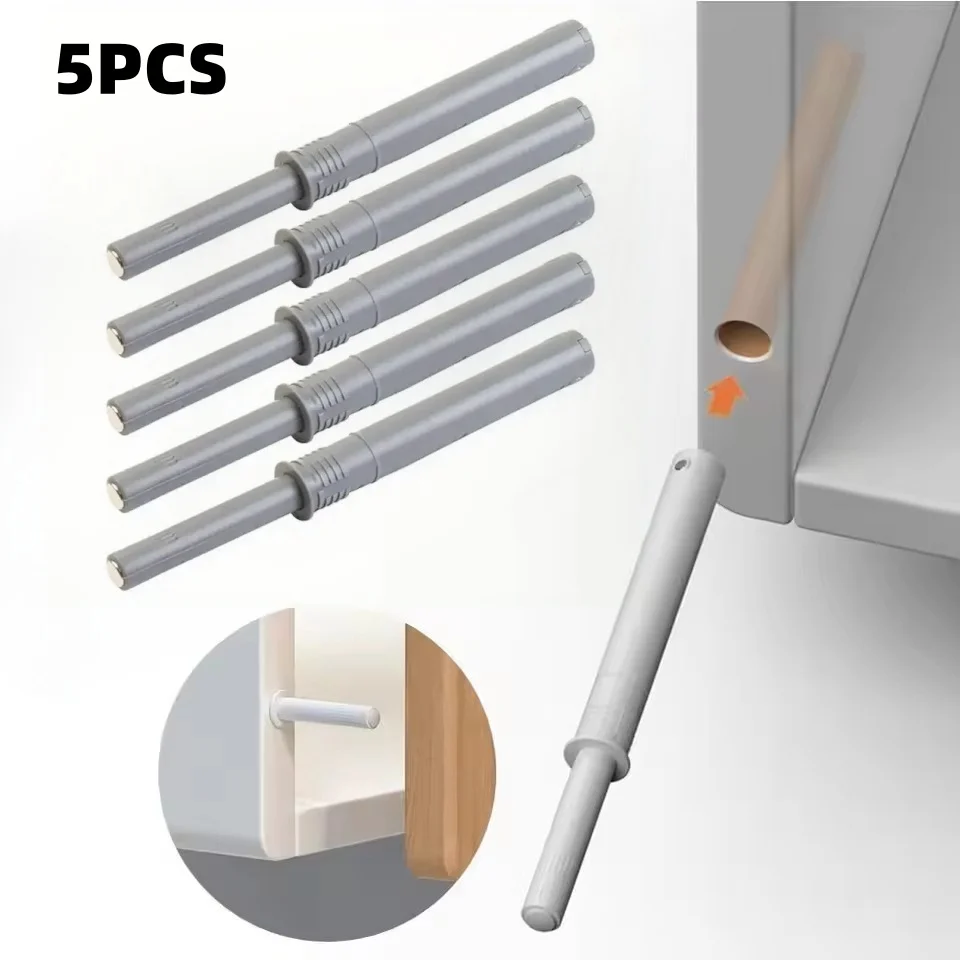 5Pcs Soft Quiet Close Closer Concealed Cabinet Rebounder Dampers Buffers for Kitchen Cabinet Drawer Furniture Door Stopper