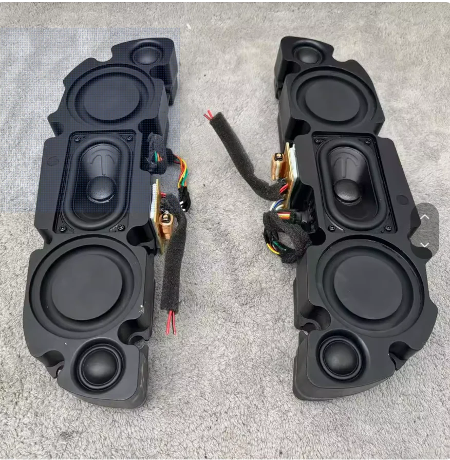 2pcs GHXAMP Hi-Fi 2-Way Passive Speaker: Triple Driver, Dual Bass Diaphragms & Long-Throw Dual Tweeters for Home/Studio Audio