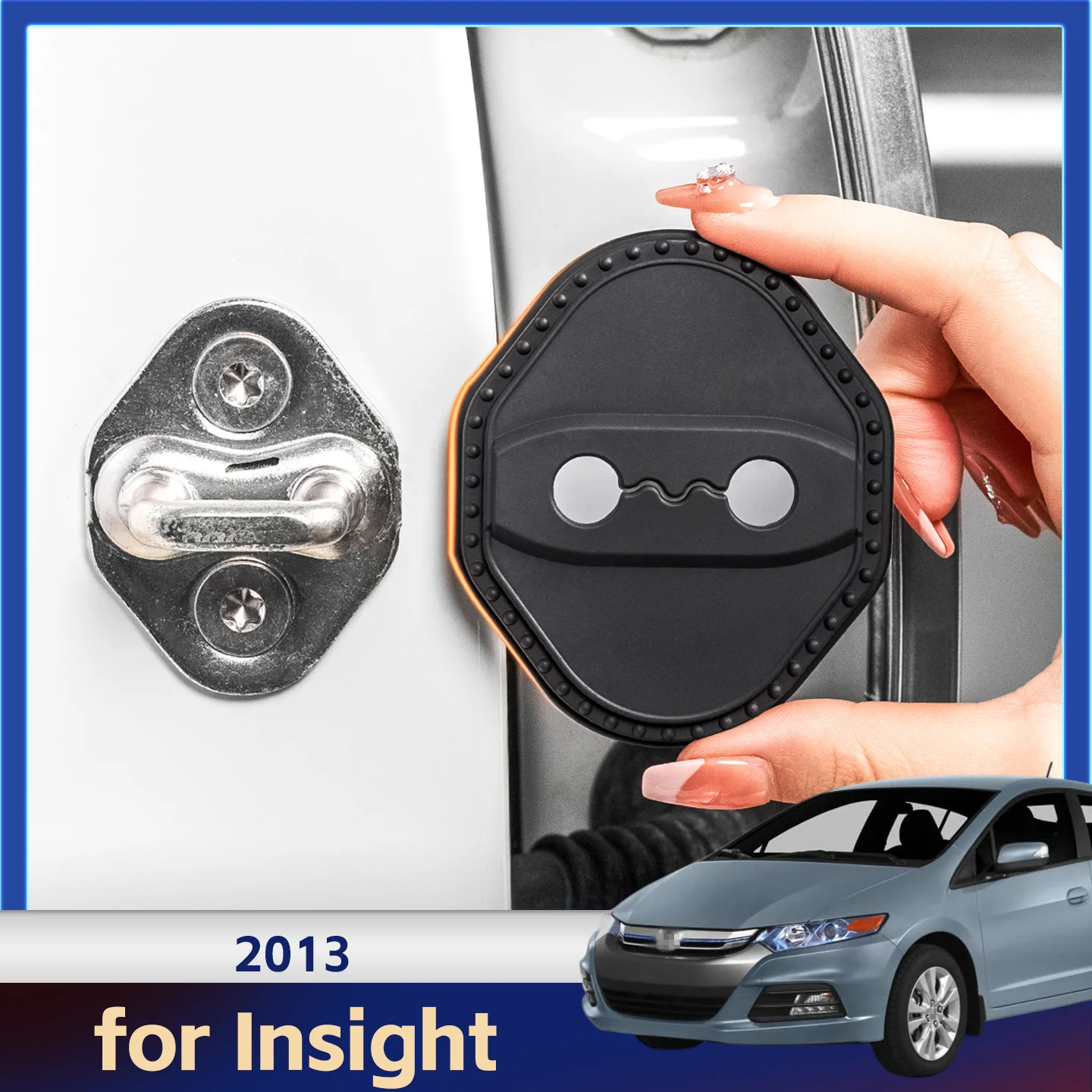 

2/4 шт. силиконовый чехол для дверного замка автомобиля, защитный декоративный чехол для Honda Insight ZE1 2013