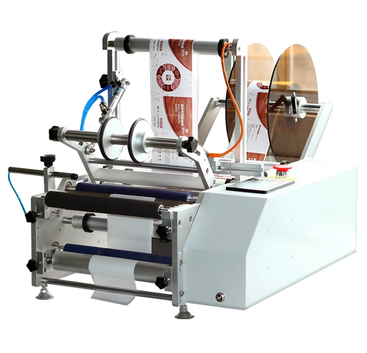 

TLF Semi-automatic Labeling hine for Bottles Small Round Bottle Self-adhesive Stickers Double Side Labeling hine L