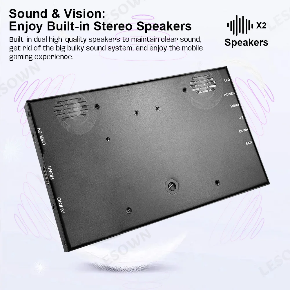 شاشة LESOWN Raspberry Pi 7 10.1 بوصة للسفر 1024x600 IPS LCD تعمل باللمس شاشة صغيرة إعداد خالي من السائق لـ Android TV Box