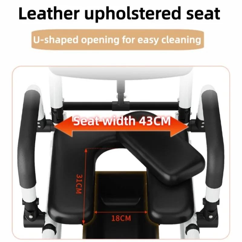 Indoor toilet chairs with wheels bath chairs for the elderly and patients to lie down and wash their hair
