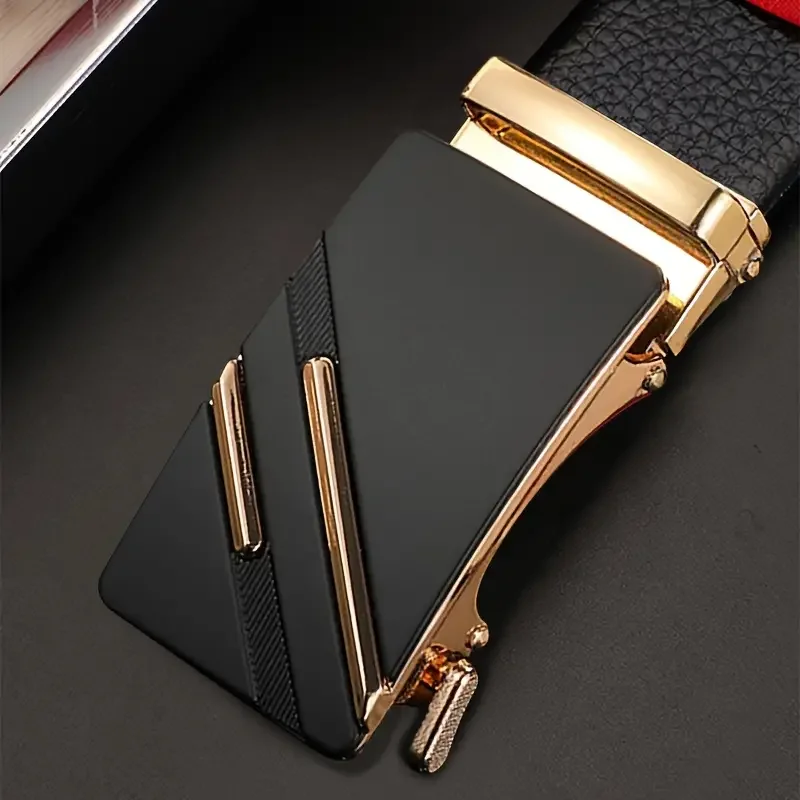Men's High Quality Business Leather Belt - Outdoor Fashion Casual Sports Metal Alloy Buckle Ring Luxury Brand Jeans Belt