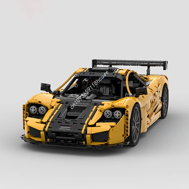 3473PCS MOC McLarenS F1 GTR(6+R Gearbox|Manual Shifter|Detailed V12 Engine) Technology Stacking Bricks Creative Educational
