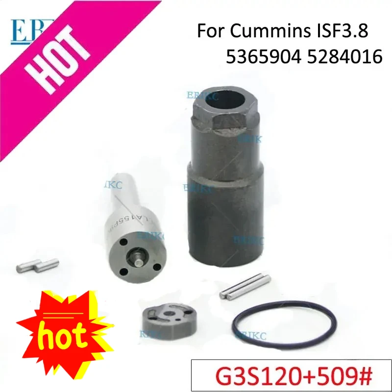 

G3S120 293400-1200 Diesel Fuel Injector Repair Kit Nozzle Tip 509# Sprayer Valve Plate for Cummins ISF3.8 5365904 5284016