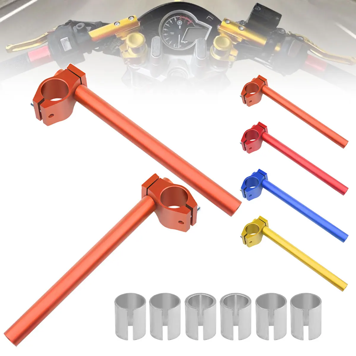 Motorcycle Handlebar Racing Clamping Separation Handle 27.5cm