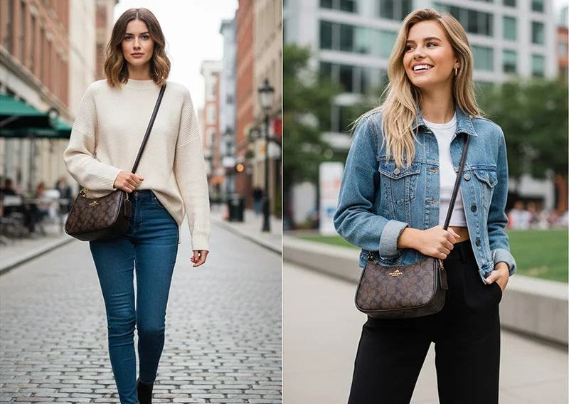 Hochwertige Damen-Umhängetasche, klassische Vintage-Handtasche, elegante Designer-Ledertasche für Frauen. – Detail 6
