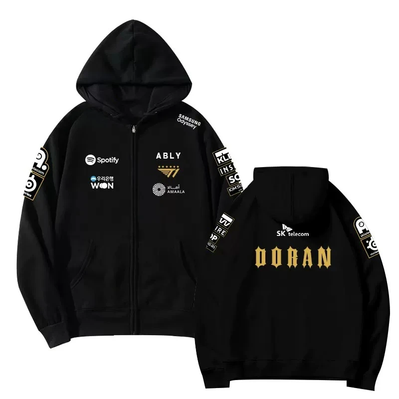 T1 Esports 2026 League of Legends World Finals Zipper Hoodie, Faker Same Style Zip Sweatshirt, Fan Pullover For LOL Esports