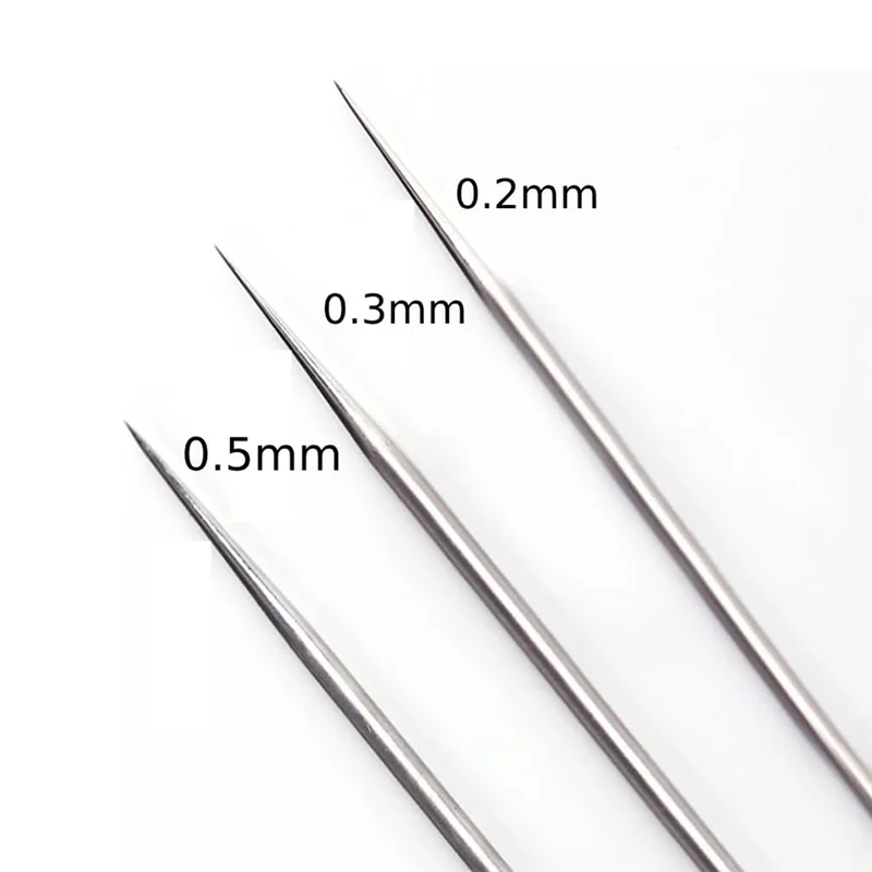 F-3C البخاخة البخاخ تنظيف مجموعة أدوات إصلاح الفولاذ المقاوم للصدأ إبرة فرشاة مجموعة 0.2 مللي متر ، 0.3 مللي متر ، 0.5 مللي متر فوهة إبرة