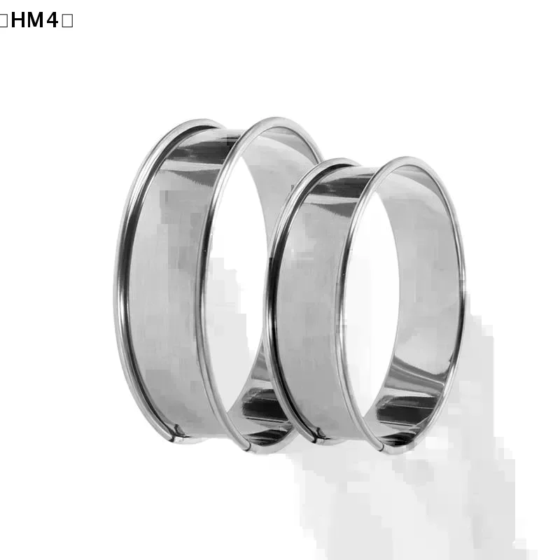 Muffin Tart Rings Double Rolled Tart Ring Stainless Steel Muffin Rings Metal Round Ring Mold For Food Making Bakeware