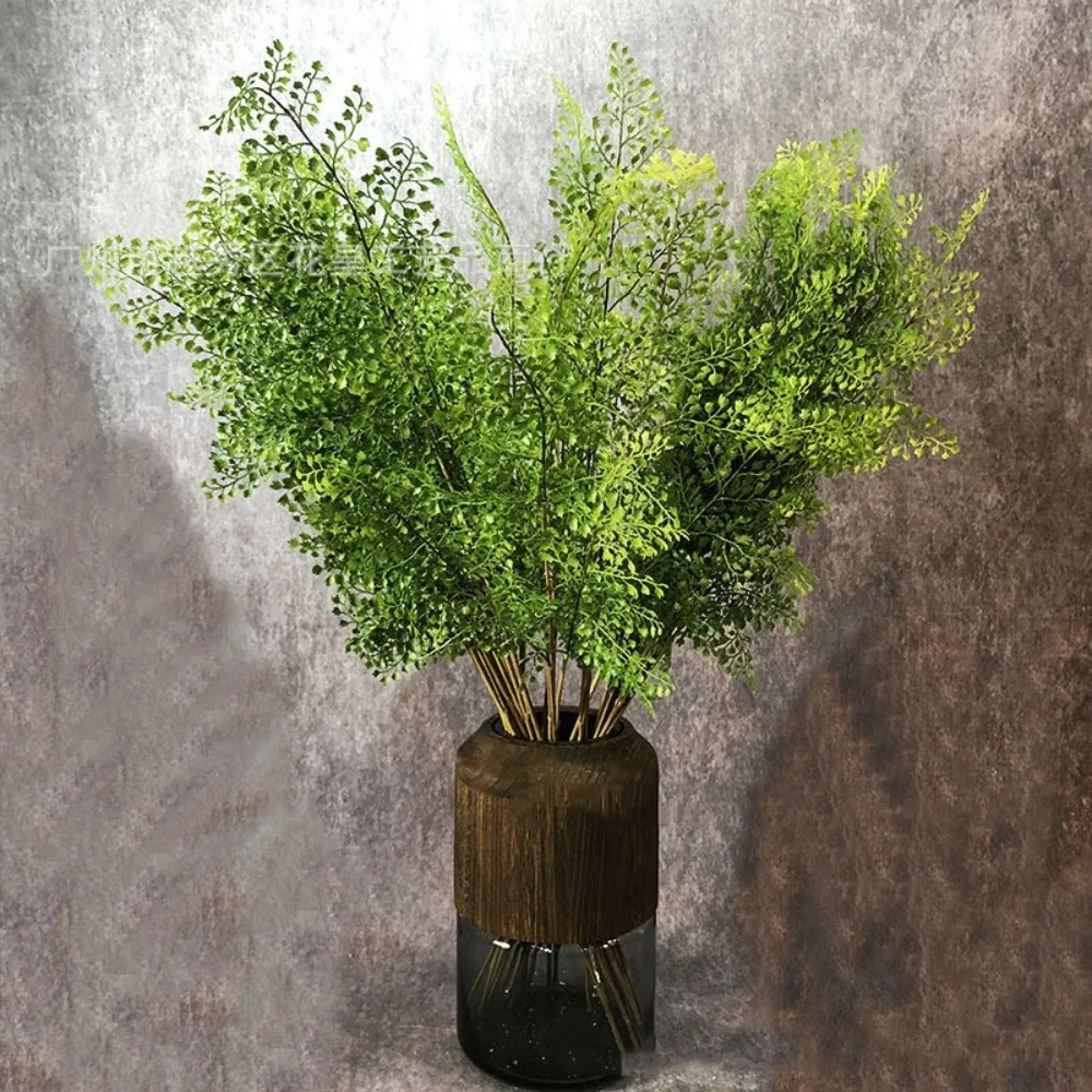 Picture 5: Realistic Artificial Fern Plant Branches Real Touch Elegant Artificial Greenery Fern Grass Handmade Fake Plants Wedding Decor
