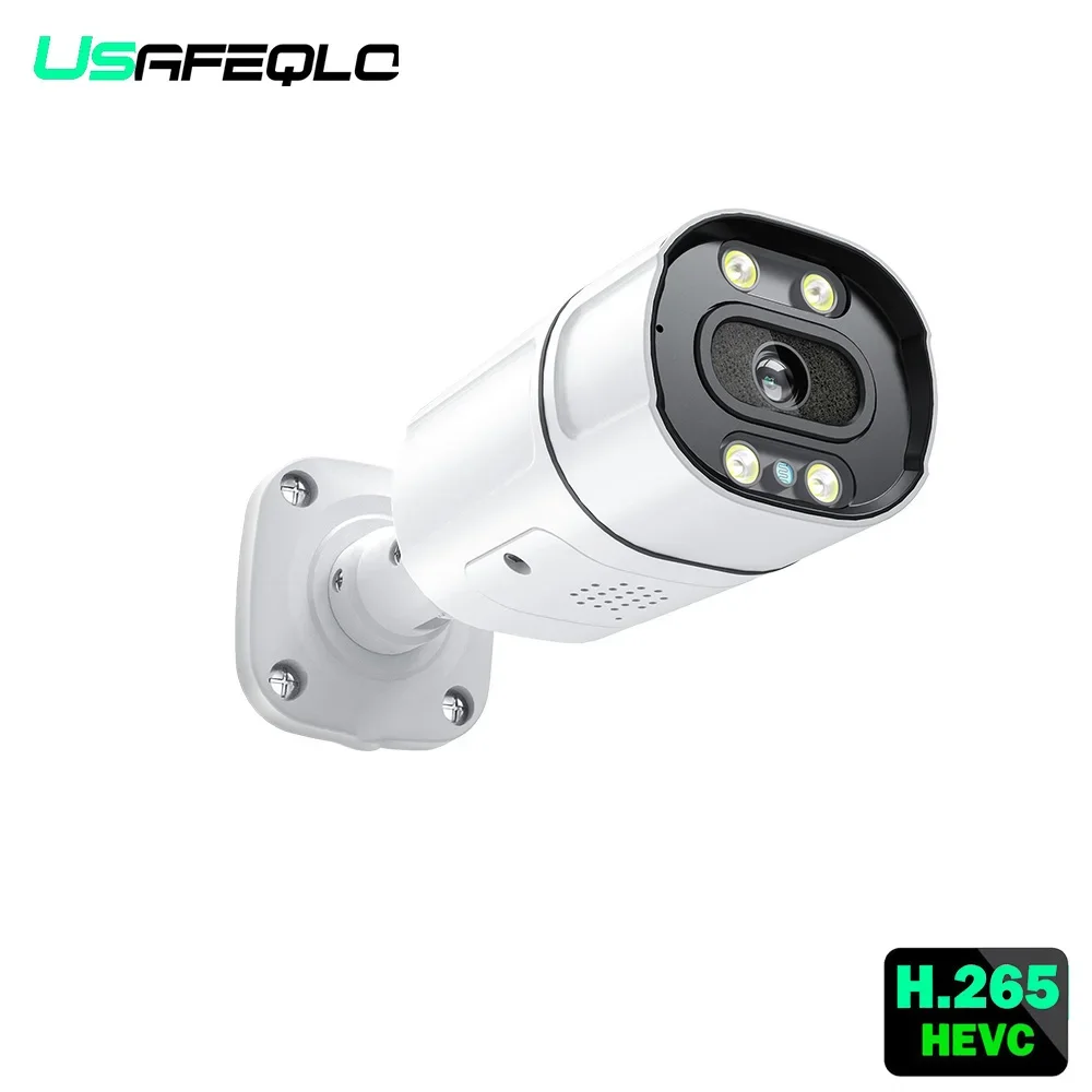 

New 4K 8MP IP Camera Audio Outdoor POE H.265 NETIP Onvif Metal Bullet CCTV Home 4MP Color Night Vision Security Camera