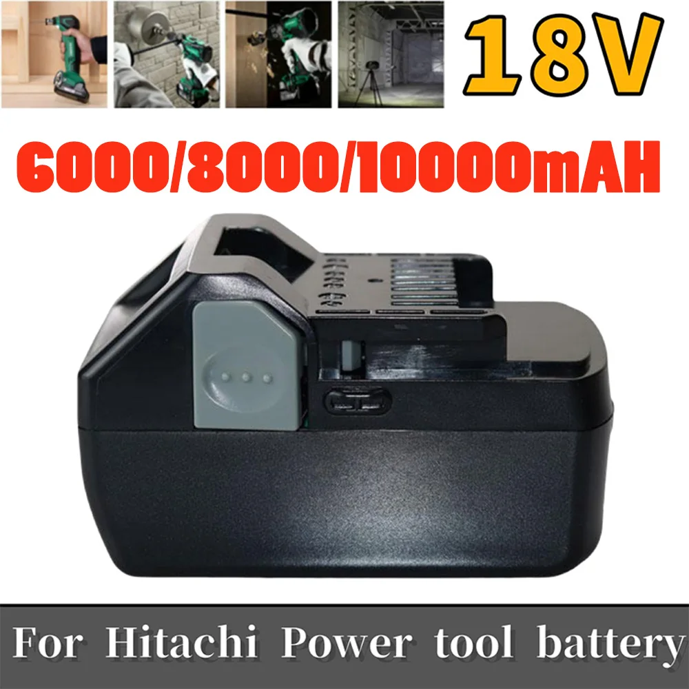 

18V 6000/8000/10000mAh Li-Ion Replacement Battery For HITACHI BSL1820 BSL1840 BSL1850 BSL1860B BSL1830B