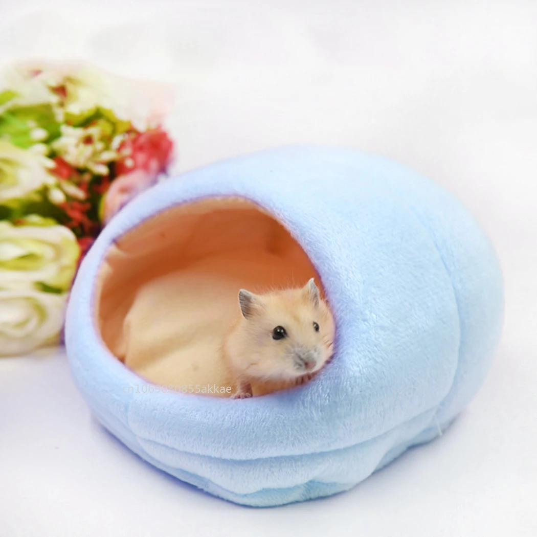 Winter Warm Hamster Bed Soft Fleece Nest Small Animal House Squirrel Hedgehog Chinchillas Mattress House Hamster Accessories