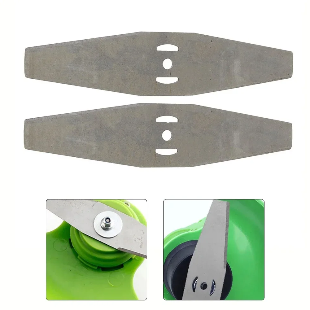 Lawn Mower Saw Blades Grass String Trimmer Head Lawn Mower Fittings Metal Metal Blades Replacement Saw Blades 2PCS