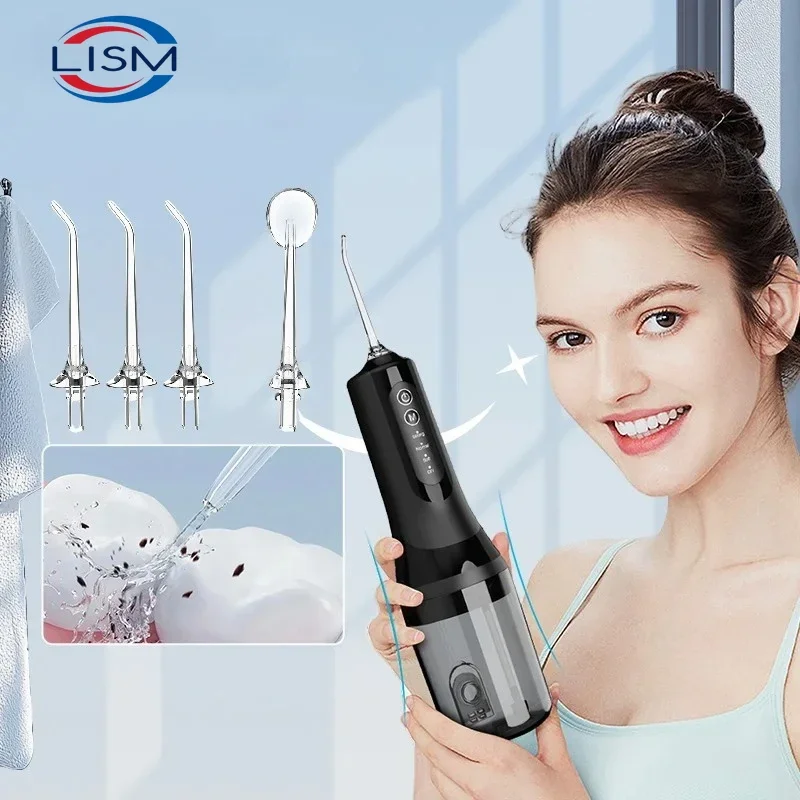 Portable Rechargeable Electric Water Flosser 4 Modes Wireless Dental Cleaner Dental Odontología Teeth Whitening Odontología