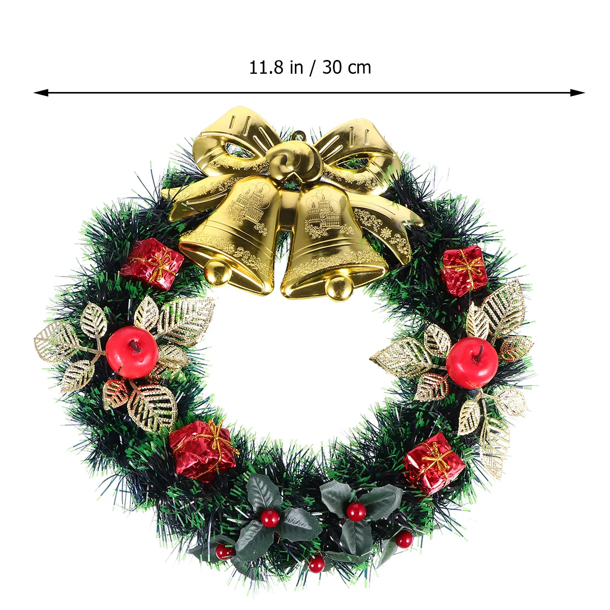 

1Pcs Christmas Door Wreath PVC Flower Pine Cone Xmas Ornamental Hanging Decoration for Home Party Xmas Decorations Supplies