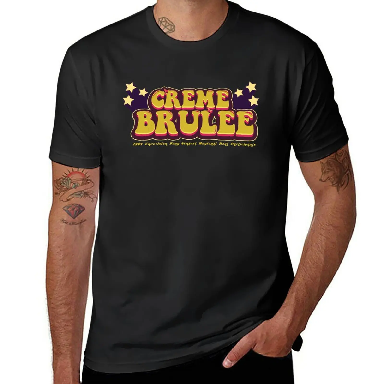 New Creme Brulee T-Shirt quick-drying t-shirt cute clothes Short sleeve mens funny t shirts