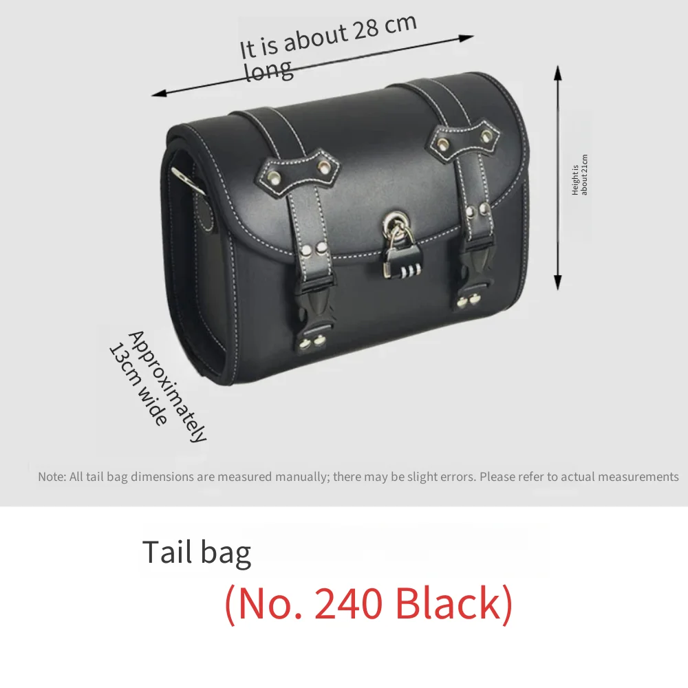 Custom Fit Retro Canvas Rear Tail Luggage Storage Bag Fit Zongshen Cyclone RA600 Motorbike